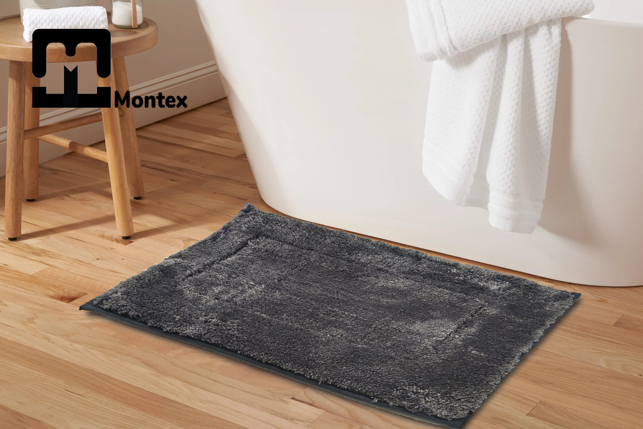 Montex Mtzr4060tuft Bath Mat 40cm X 60cm – Grey – Montex